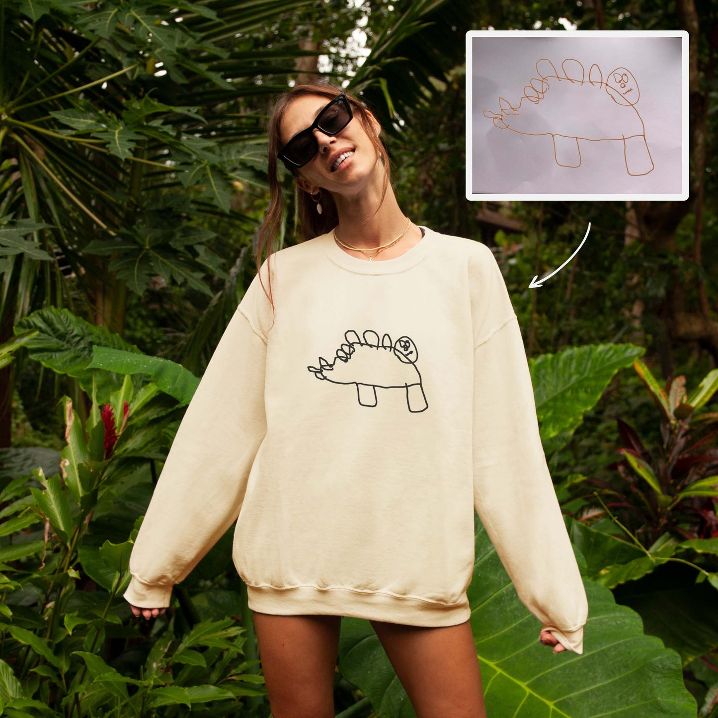 Individuell bestickter Pullover