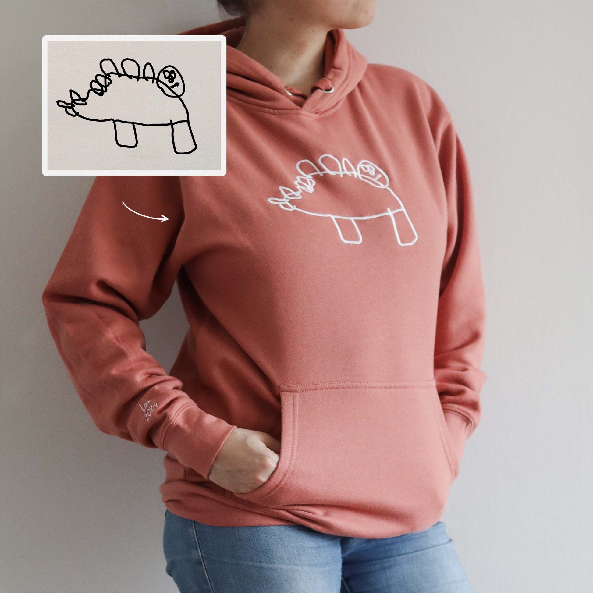 Individuell bestickter Hoodie