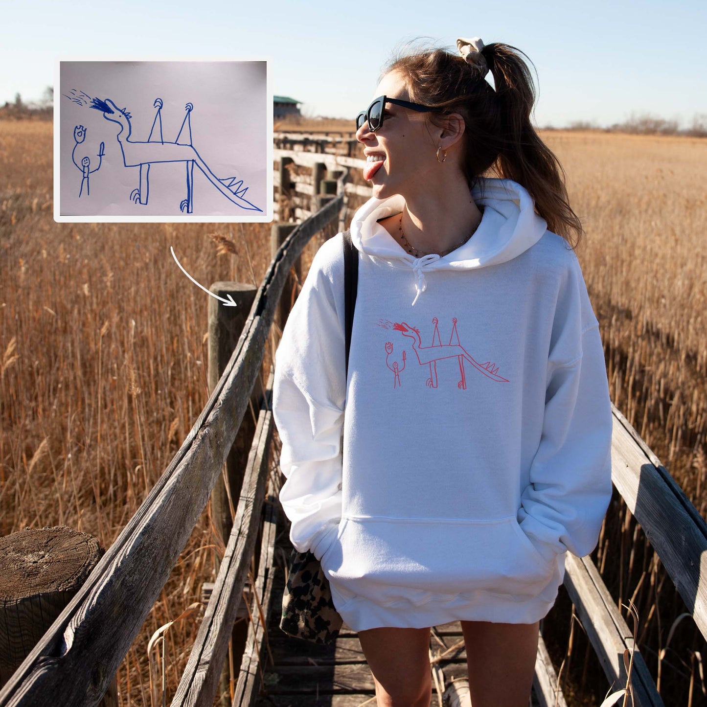 Individuell bestickter Hoodie